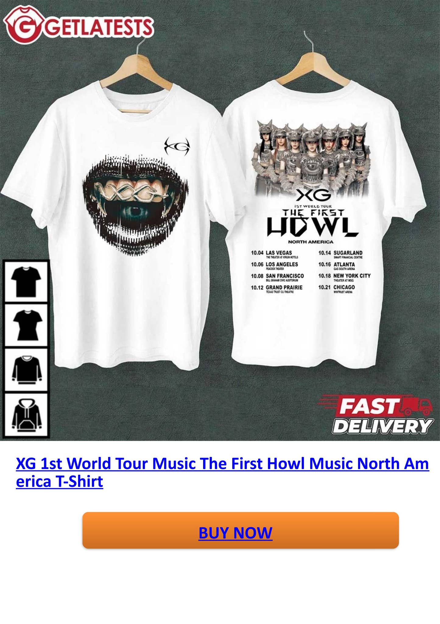 XG THE FIRST HOWL Tシャツ、XG Tシャツ XG - FIRST HOWL TOUR TEE – The Stan Club
