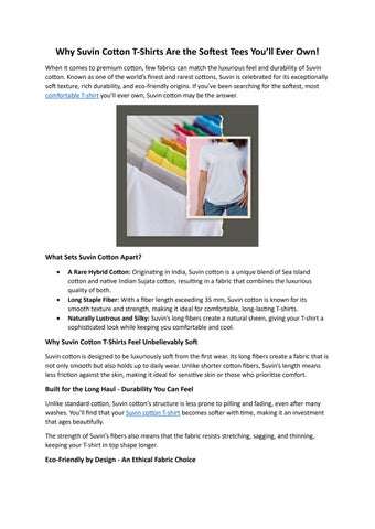 suvin cotton t-shirt