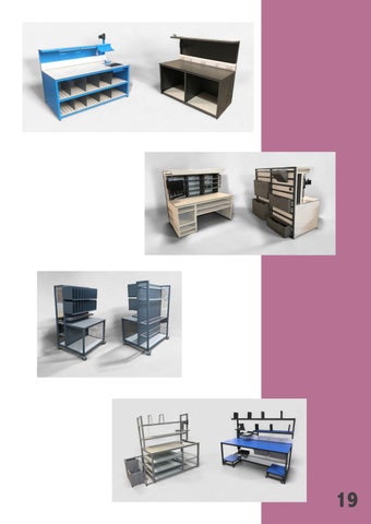 PRDEQUIPMENTSOLUTIONS 家具目录 · PACK BENCHES 第 19 页