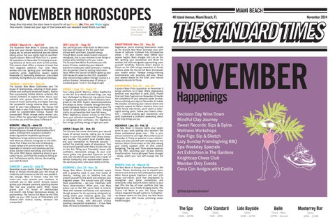 The Standard Spa, Miami Beach November Zine