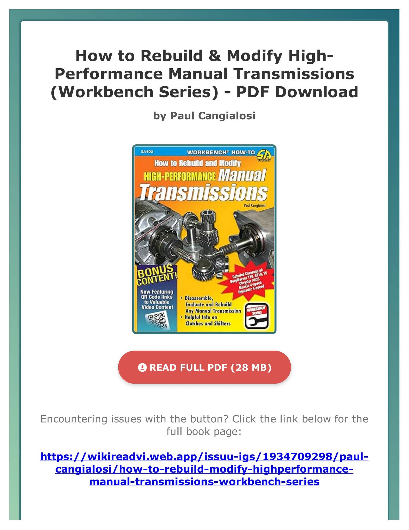 PDF How to Rebuild & Modify High-Performance Manual