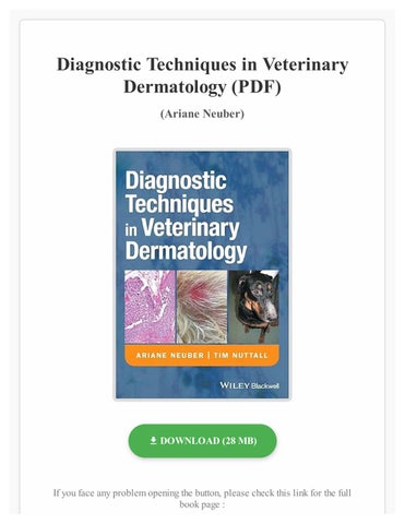 FREE (PDF) Small Animal Dermatology: A Color Atlas and