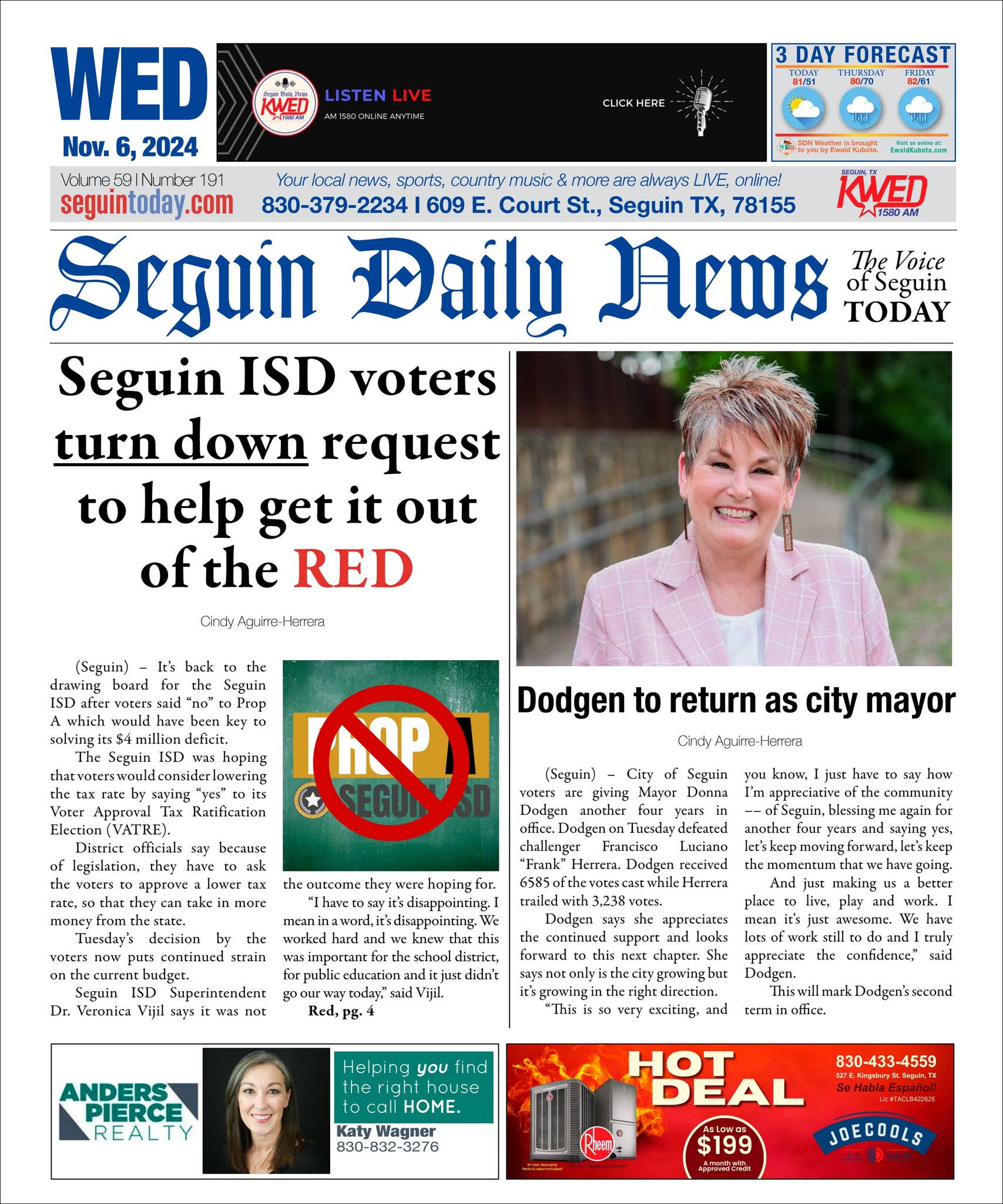 SDN: November 6, 2024 by Seguin Today - Issuu
