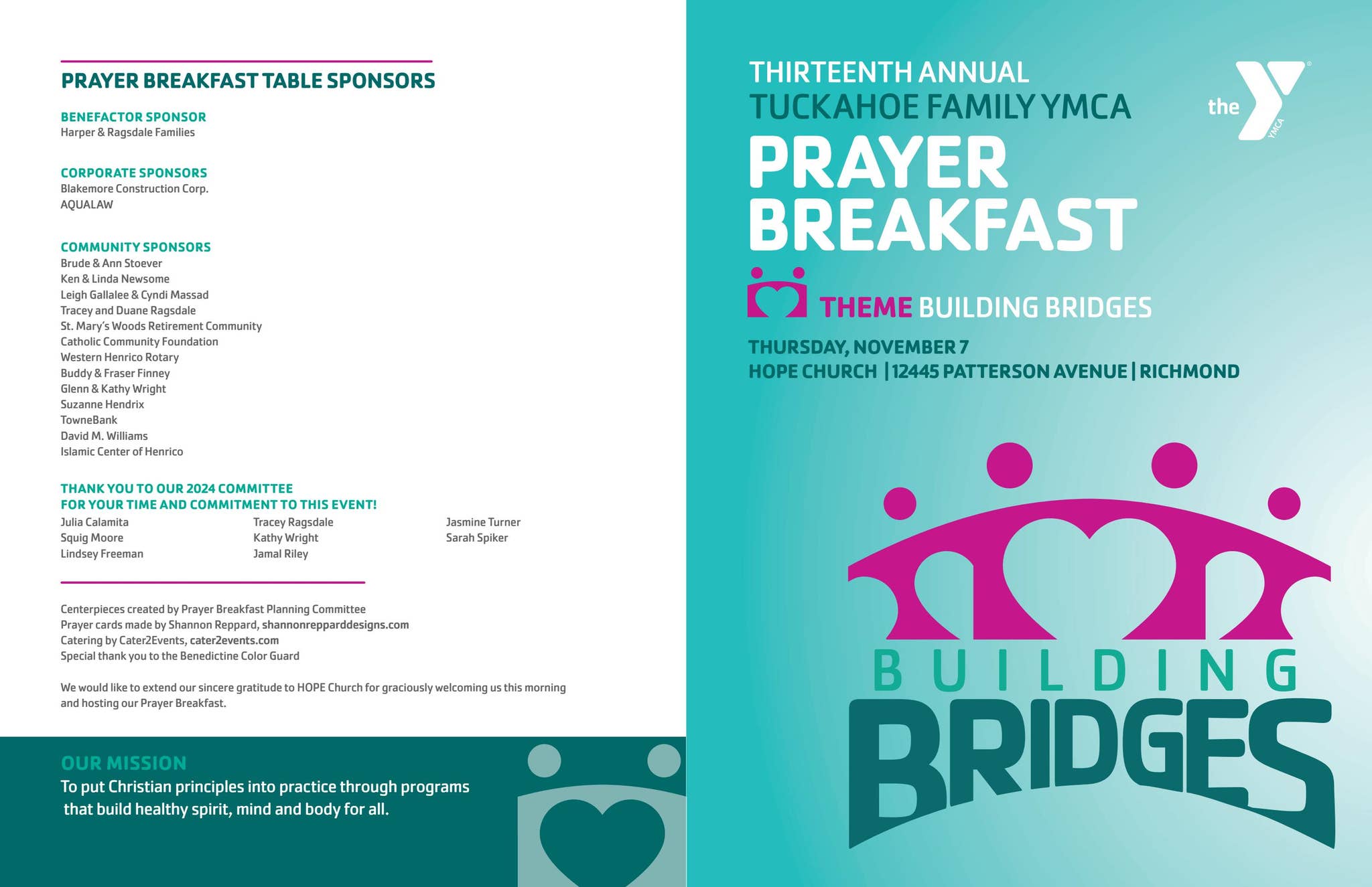 Tuckahoe Family YMCA Prayer Breakfast by YMCA Richmond - Issuu