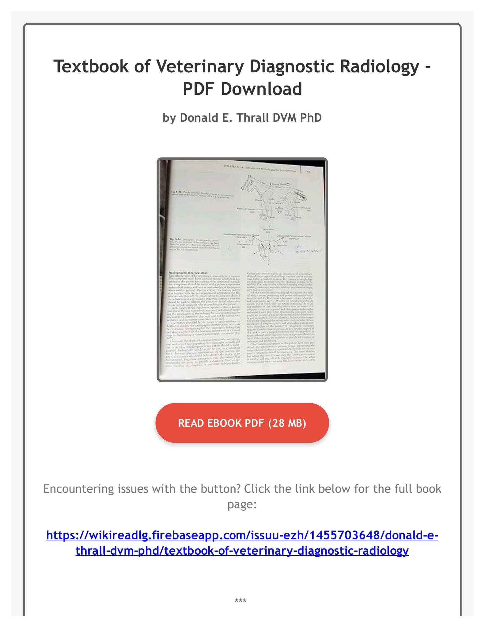 【獣医学】【洋書】Veterinary Diagnostic Radiology Textbook of Veterinary Diagnostic Radiology: 9781416026150