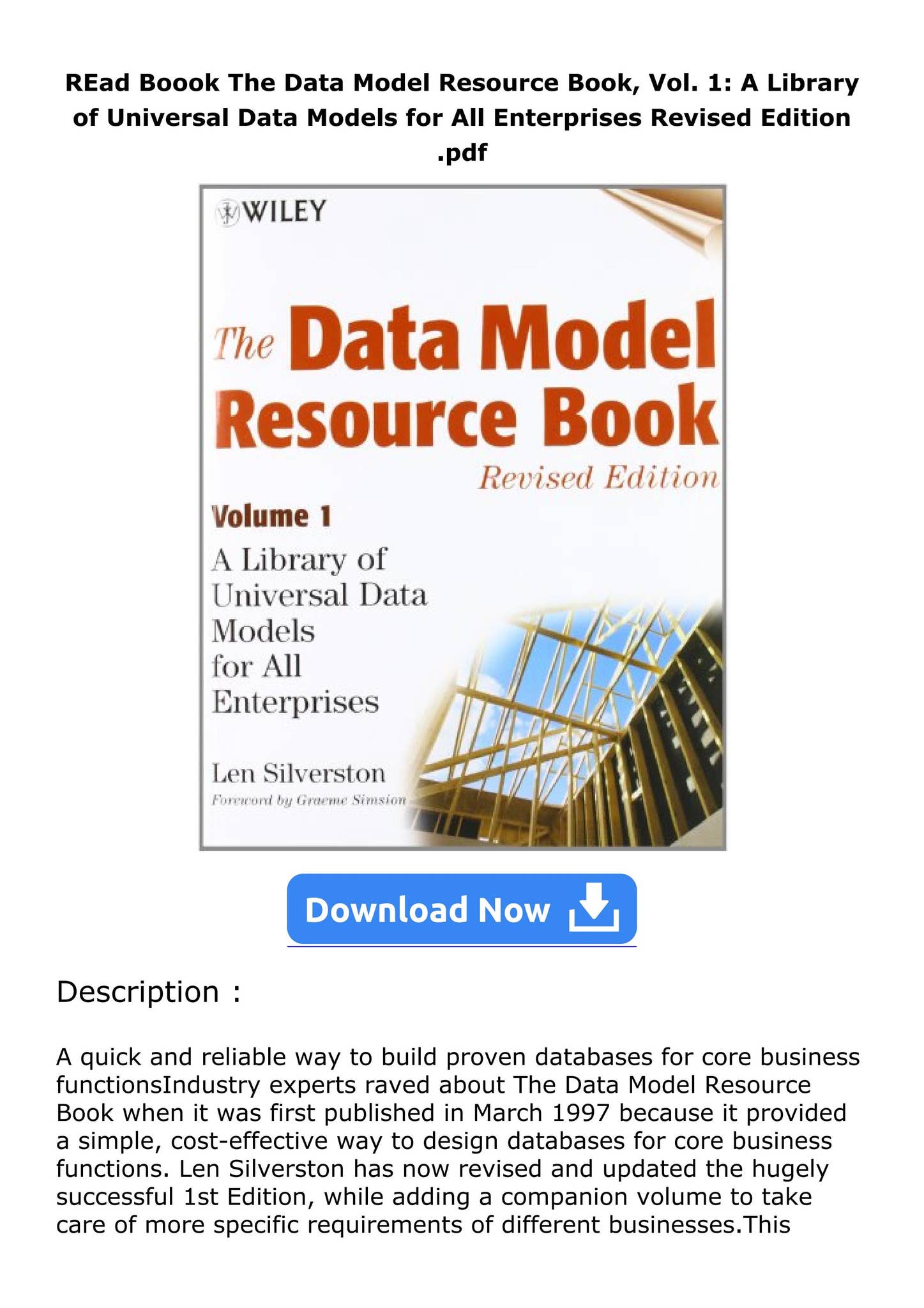 語学+参考書 The Data Model Resource Book: A Library of Universal Data Models for All Enterprises Amazon.com: The Data Model Resource Book, Vol. 2: A Library