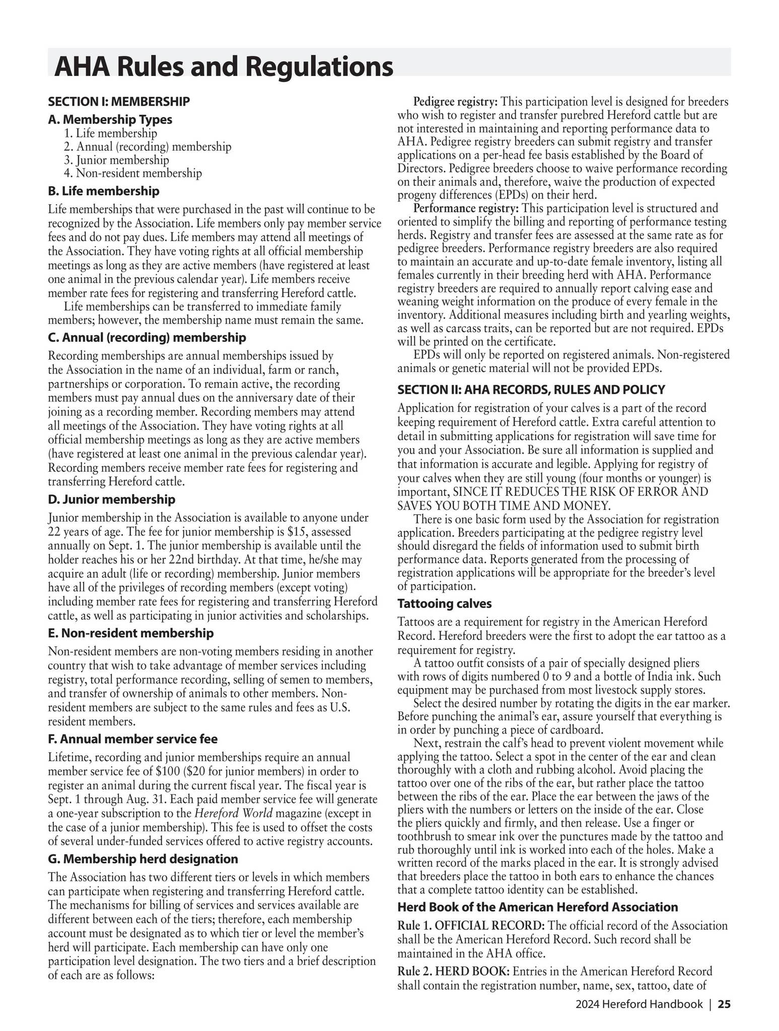 Updated AHA Rules and Regulations by American Hereford Association - Issuu