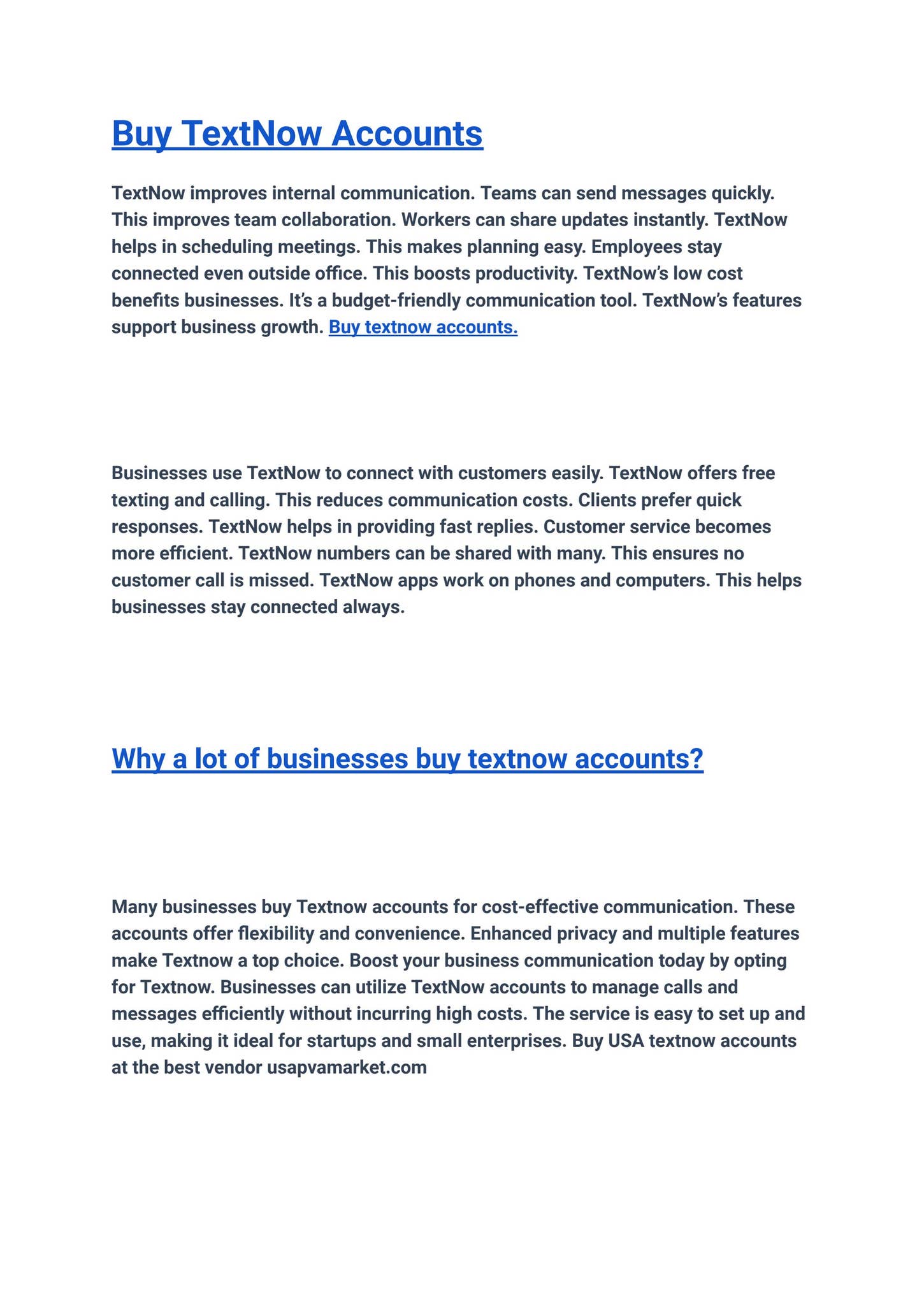 Buy TextNow Accounts Web or Phone login old by TextNowAccounts - Issuu