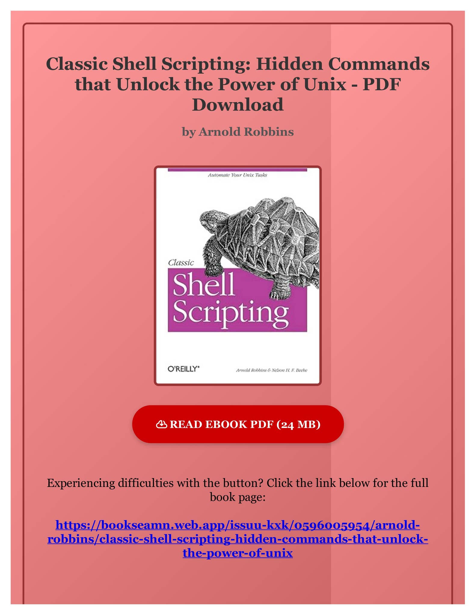 (PDF Free) Classic Shell Scripting: Hidden Commands that Unlock the ...