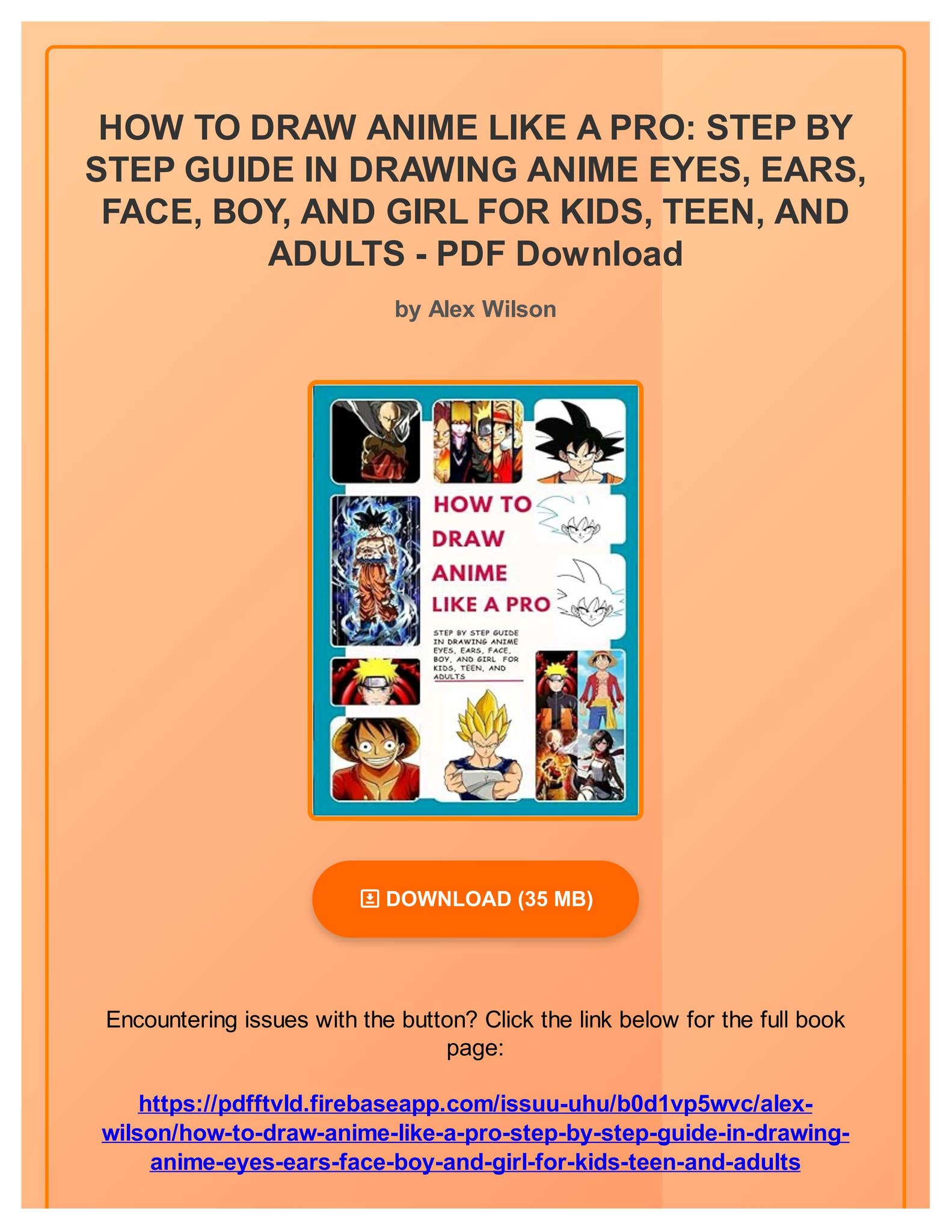 PDF Free HOW TO DRAW ANIME LIKE A PRO: STEP BY STEP GUIDE IN DRAWING ...