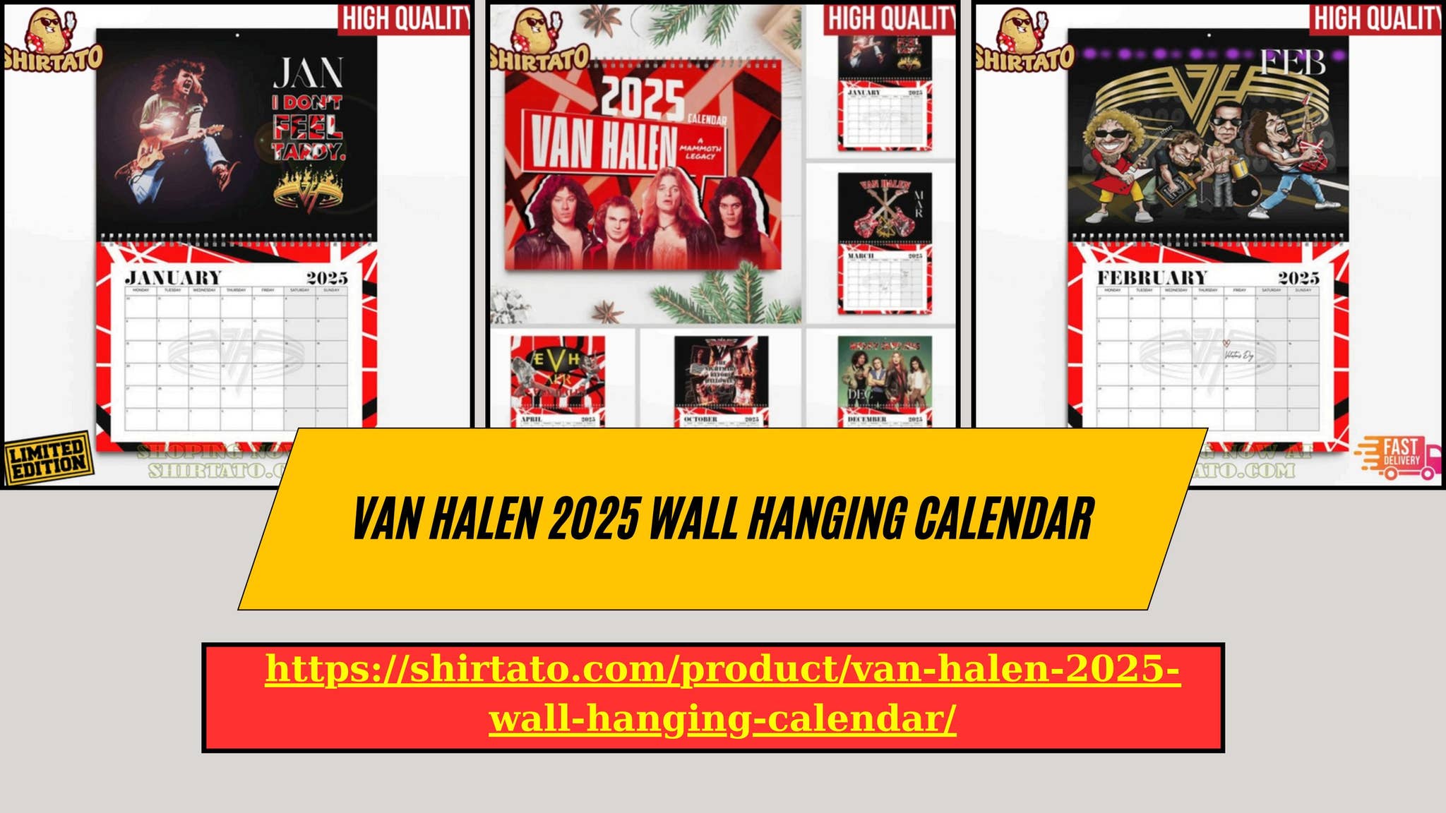 Van Halen 2025 Wall Hanging Calendar by 94kfashion Issuu