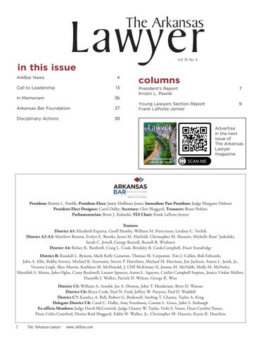 The Arkansas Lawyer Fall 2024 第 4 页