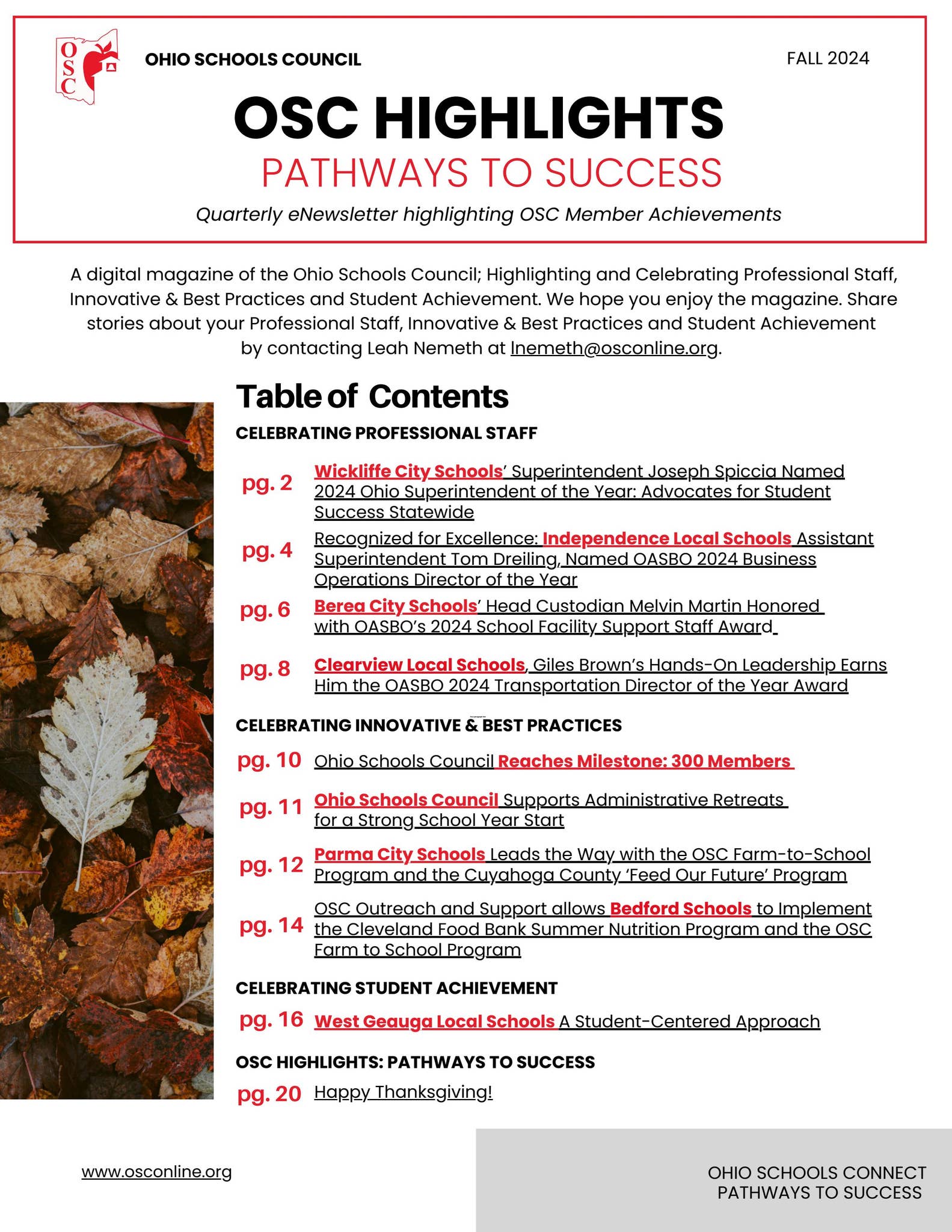 OSC Highlights: Pathways to Success by Ohio Schools Council - Issuu