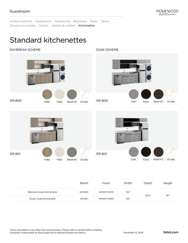 Homewood Suites Product 指南 第 18 页
