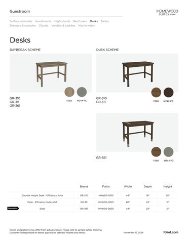 Homewood Suites Product 指南 第 7 页