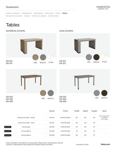 Homewood Suites Product 指南 第 9 页