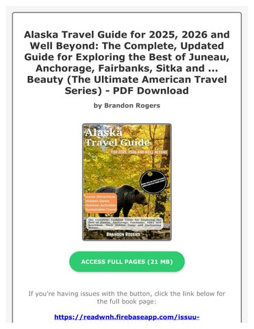 Free Pdf) Alaska Travel Guide for 2025, 2026 and Well Beyond