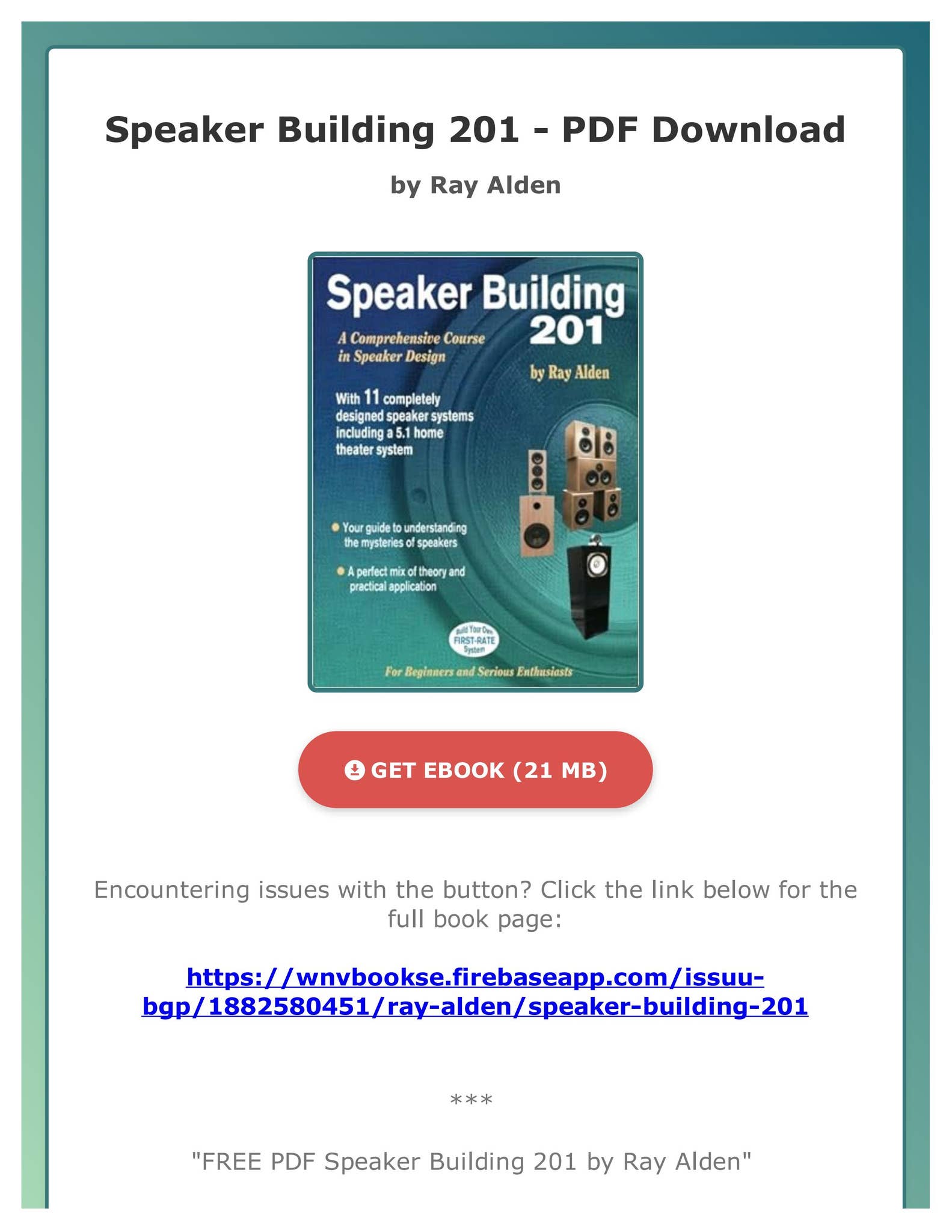 洋書 THE AUDIO DESIGNER'S TUBE REGISTER vol.1 洋書 THE AUDIO DESIGNER'S TUBE REGISTER vol.1 PDF Free