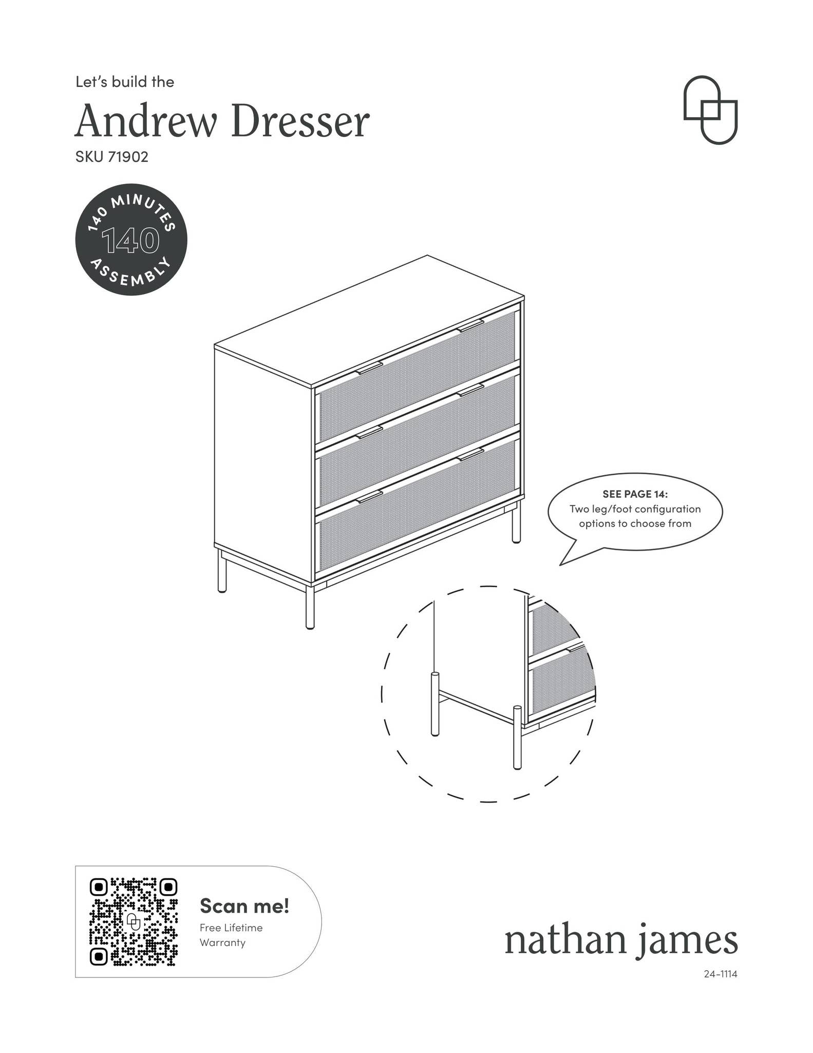 white christmas dresses Paxton Mid-Century Modern 3-Drawer Dresser with Solid Wood Frame and Rattan Accent - Single