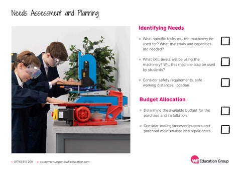 Your Machinery Procurement Checklist for D&T and STEAM education 第 3 页