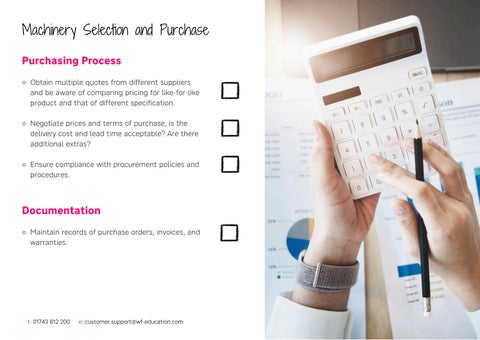 Your Machinery Procurement Checklist for D&T and STEAM education 第 6 页