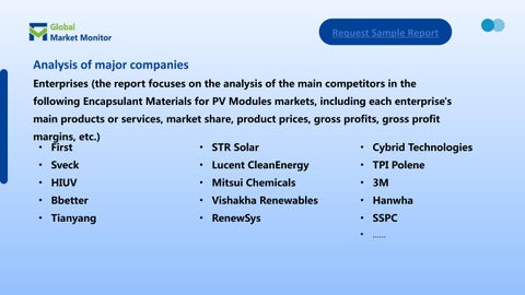 全球 Encapsulant Materials for PV Modules Market on the Rising Demand CAGR of 16.1% 第 5 页