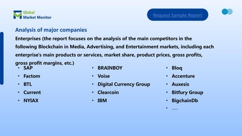 全球 Blockchain in Media, Advertising, and Entertainment Market Growing at 65.28% CAGR from 2024 ( 第 5 页