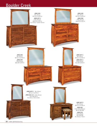Amish Furniture Showcase J × R Woodworking 家具目录 2024 第 20 页