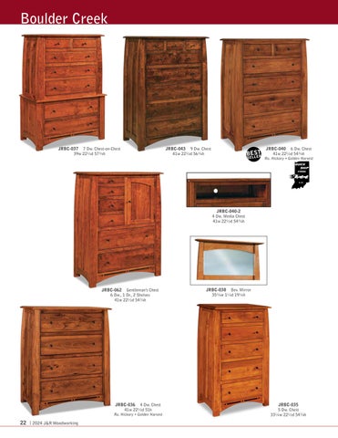 Amish Furniture Showcase J × R Woodworking 家具目录 2024 第 22 页