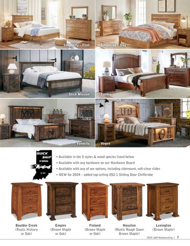 Amish Furniture Showcase J × R Woodworking 家具目录 2024 第 7 页
