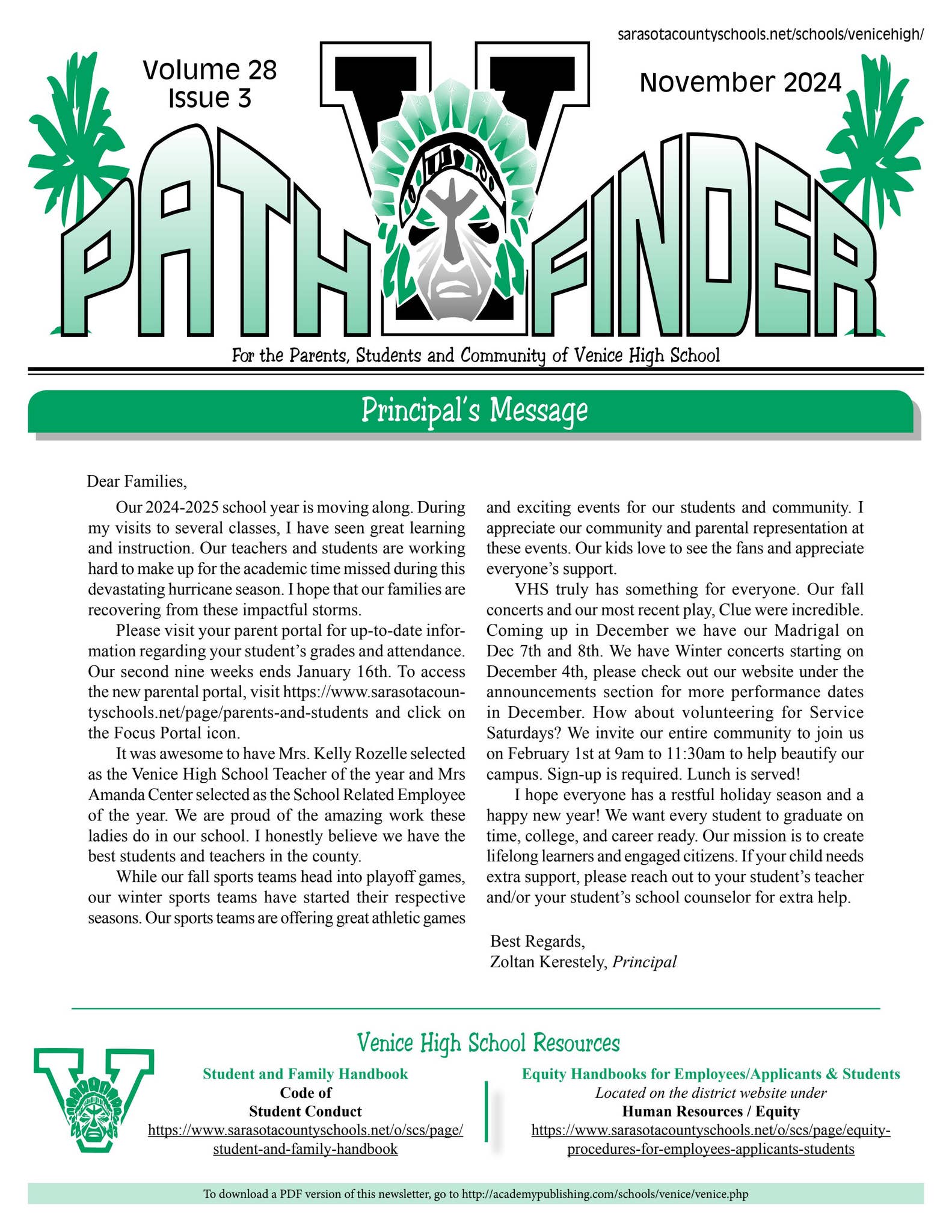 Venice High School Newsletter by Academy Publishing, Inc. - Issuu