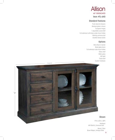 Amish Furniture Showcase Townline 家具 2024 目录 第 9 页