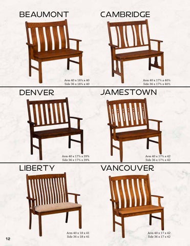 Amish Furniture Showcase Artisan Chairs 2024 家具目录 第 12 页