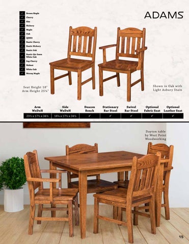 Amish Furniture Showcase Artisan Chairs 2024 家具目录 第 15 页