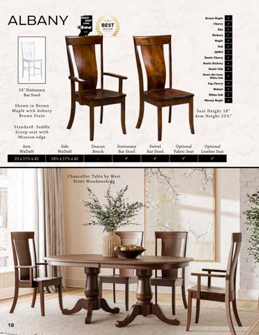 Amish Furniture Showcase Artisan Chairs 2024 家具目录 第 18 页