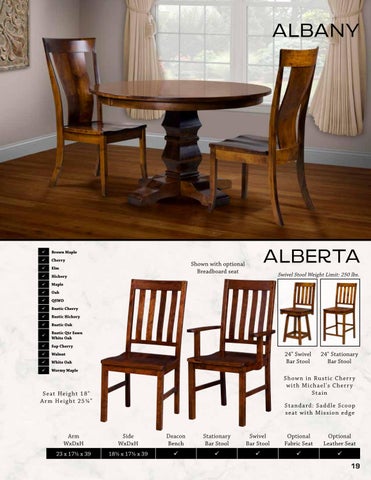 Amish Furniture Showcase Artisan Chairs 2024 家具目录 第 19 页