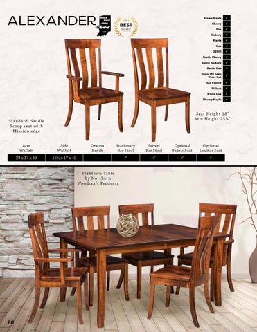 Amish Furniture Showcase Artisan Chairs 2024 家具目录 第 20 页