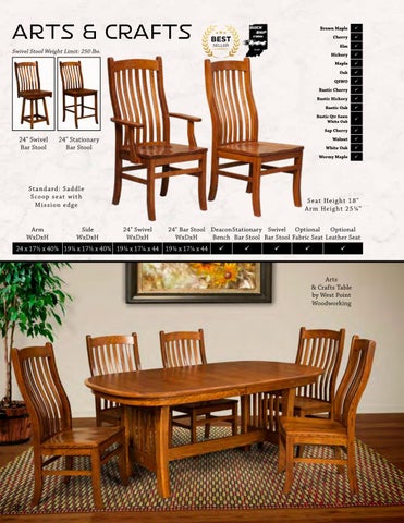 Amish Furniture Showcase Artisan Chairs 2024 家具目录 第 22 页