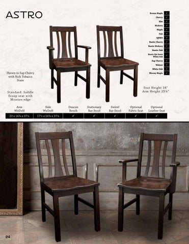 Amish Furniture Showcase Artisan Chairs 2024 家具目录 第 24 页