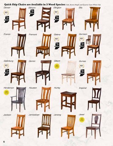 Amish Furniture Showcase Artisan Chairs 2024 家具目录 第 6 页