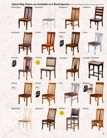 Amish Furniture Showcase Artisan Chairs 2024 家具目录 第 7 页