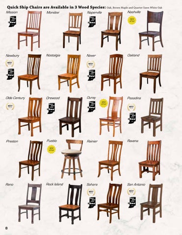 Amish Furniture Showcase Artisan Chairs 2024 家具目录 第 8 页