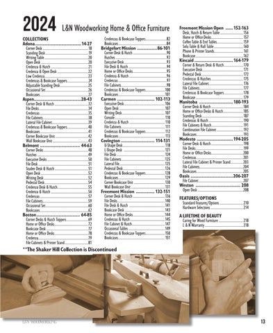 Amish Furniture Showcase L&N Woodworking 2024 家具目录 第 13 页