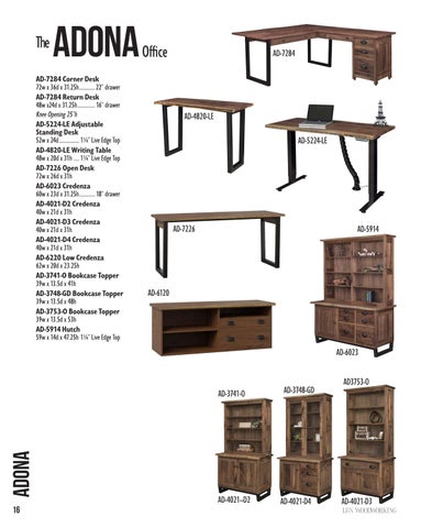 Amish Furniture Showcase L&N Woodworking 2024 家具目录 第 16 页