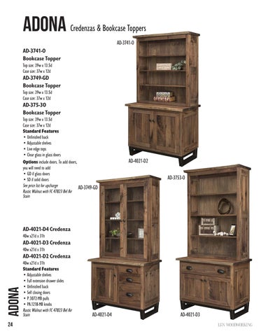 Amish Furniture Showcase L&N Woodworking 2024 家具目录 第 24 页
