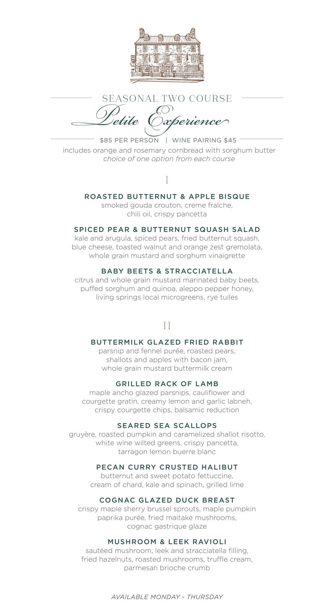 The Red Fox Inn & Tavern - Petite Menu by redfox-middleburg - Issuu