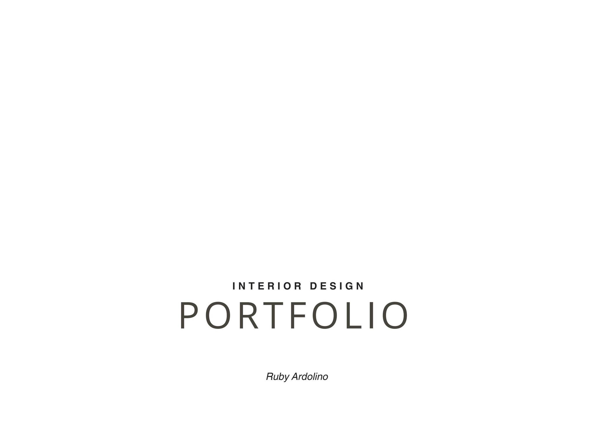 Ruby Ardolino Interior Design Portofilio by ruby.ardolino - Issuu