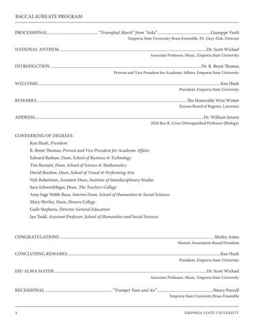Emporia State University 冬季 2024 Commencement 第 4 页