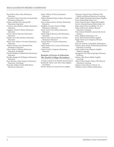 Emporia State University 冬季 2024 Commencement 第 8 页