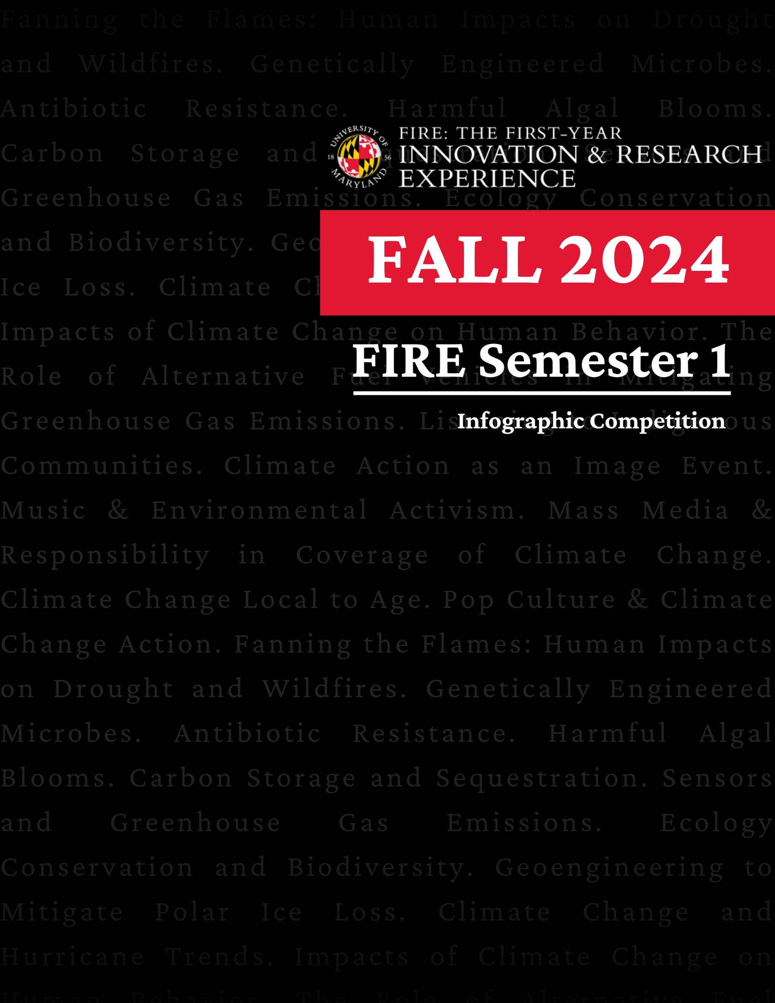 FIRE Semester 1 Infographic Competition by University of Maryland ...